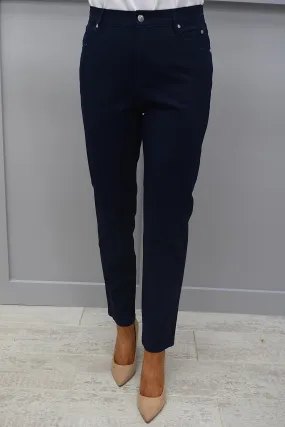 Marble Navy High Rise Jeans - 2400 103