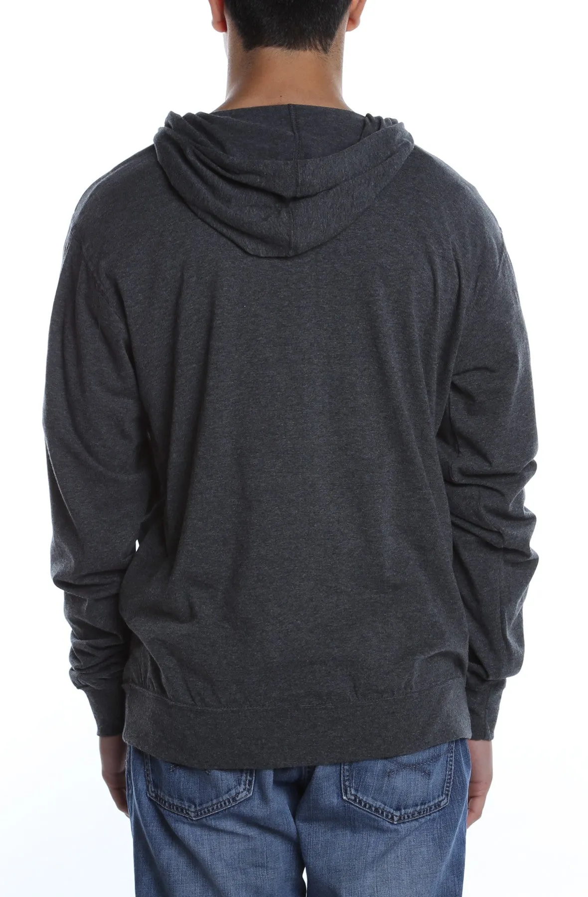 Men's Beach Jersey Hoodie Charcoal Heather