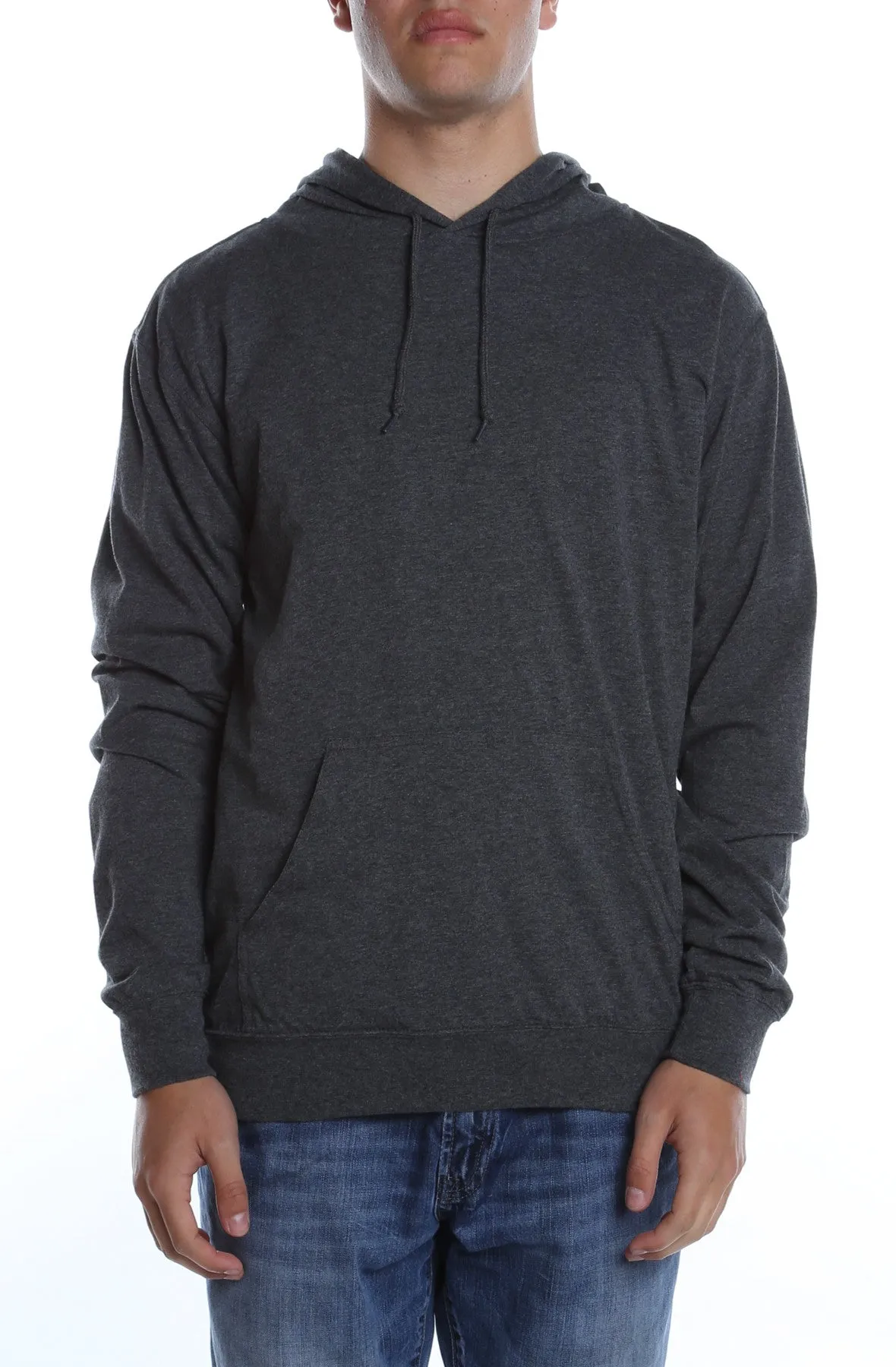 Men's Beach Jersey Hoodie Charcoal Heather