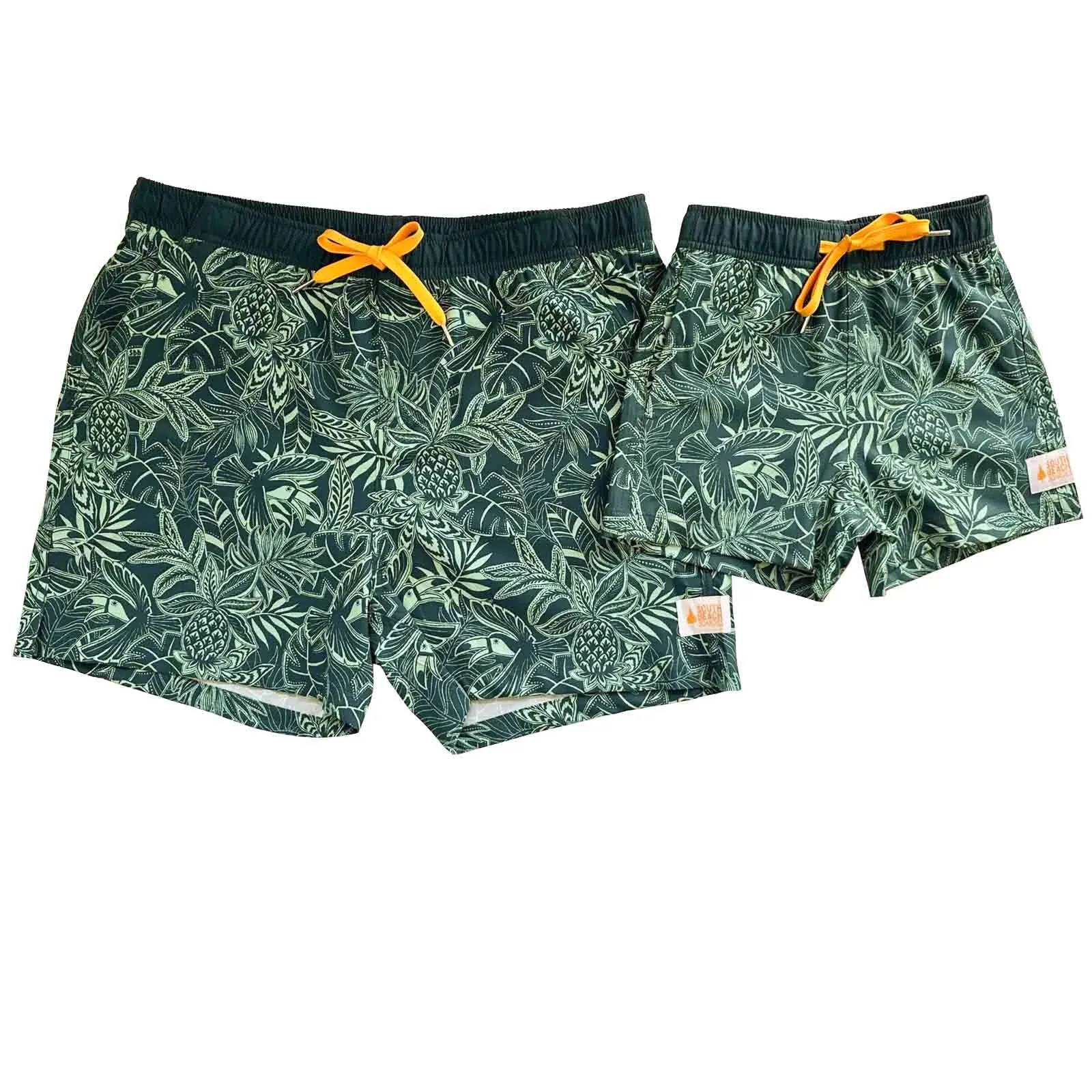 Men's Stretchy Trunks: Tropics