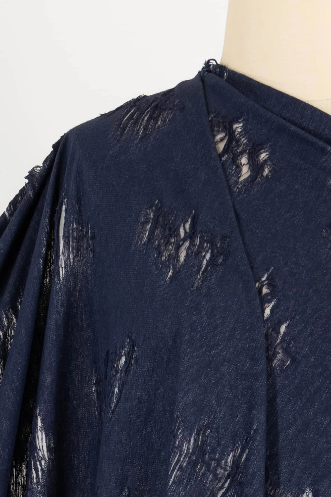 Navy Holey Moley Knit
