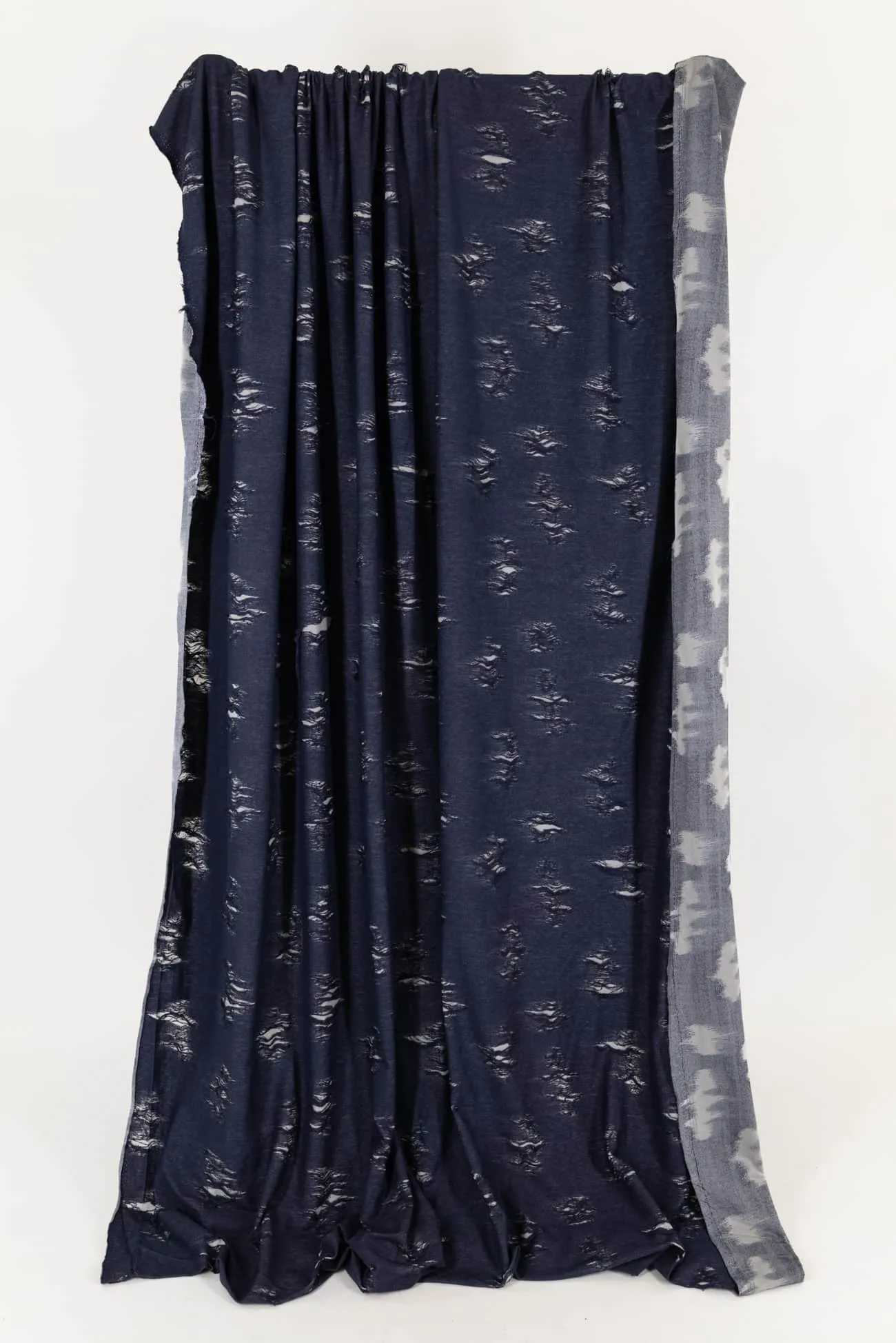 Navy Holey Moley Knit