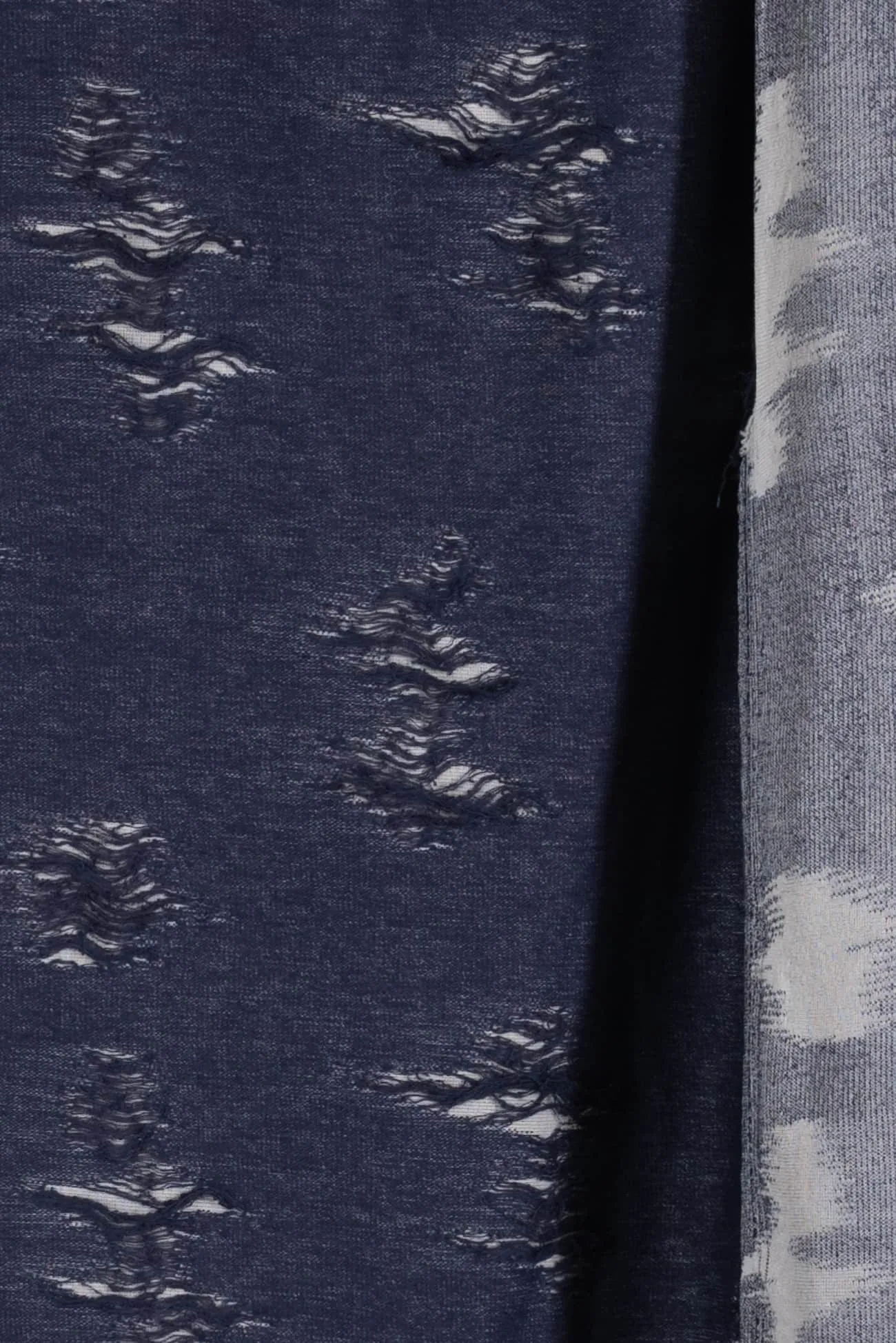 Navy Holey Moley Knit