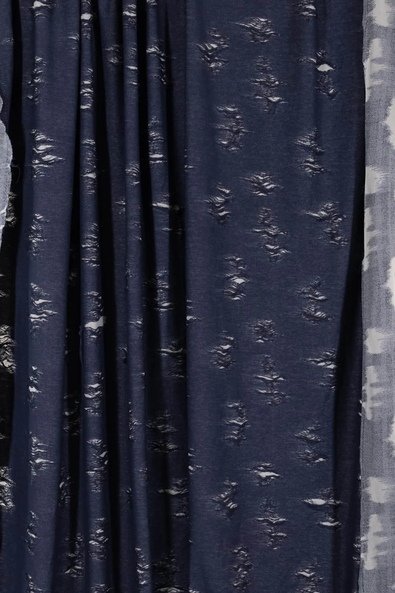 Navy Holey Moley Knit