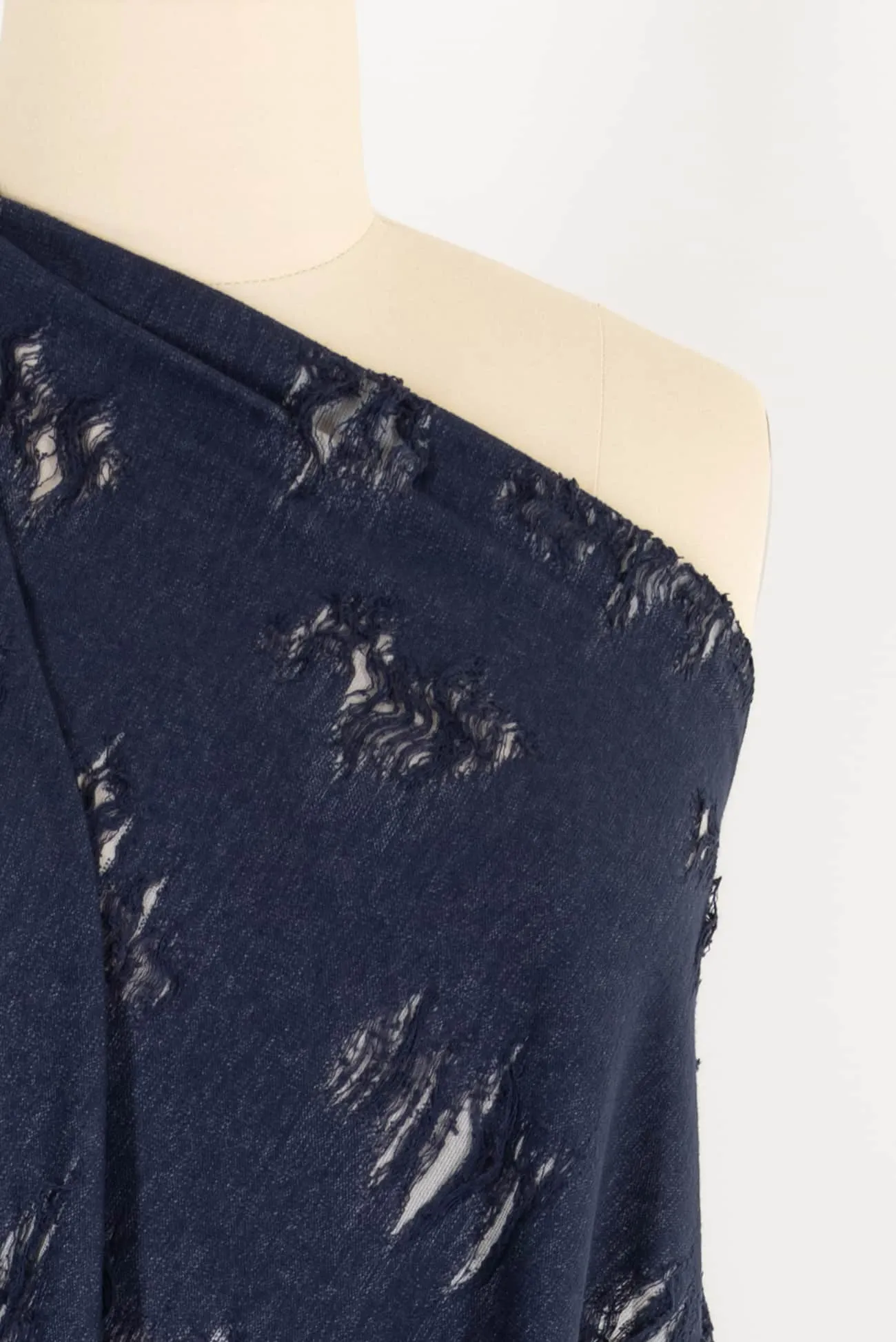 Navy Holey Moley Knit