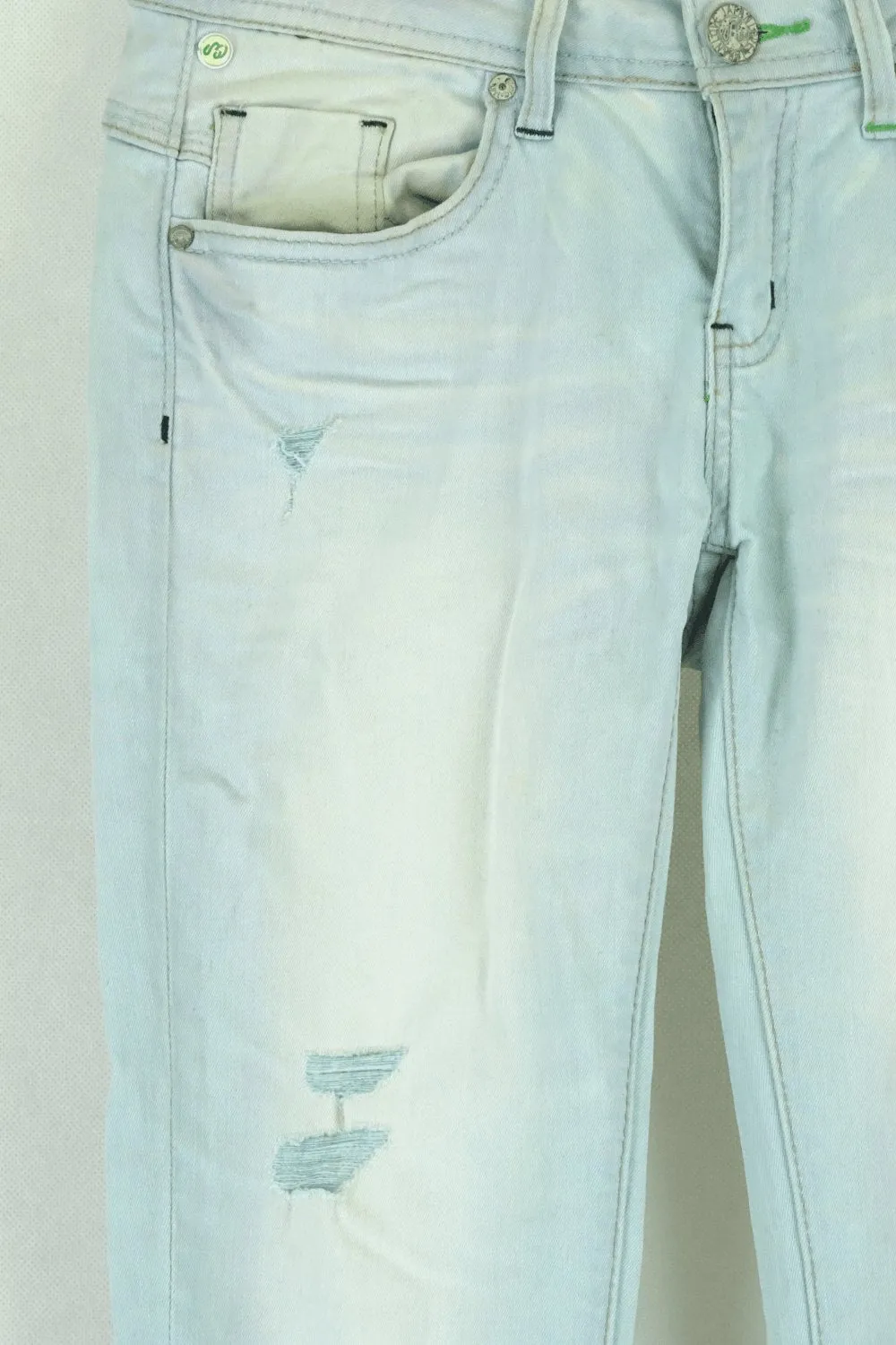 One Green Elephant Blue Pants S