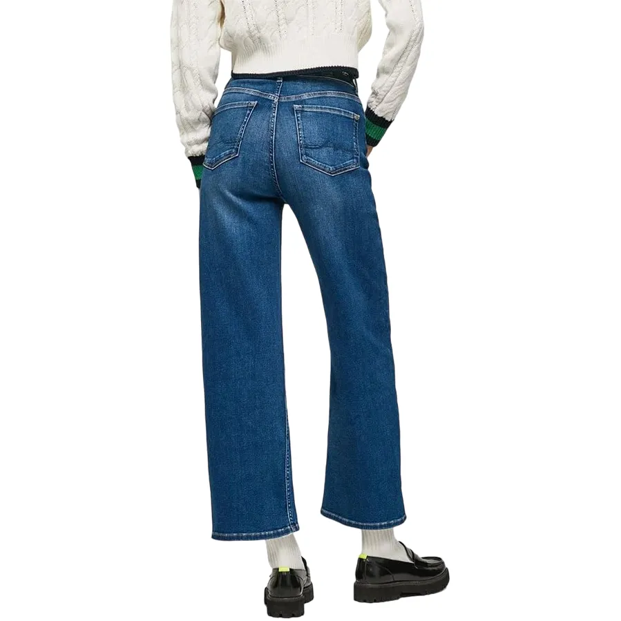 Pepe Jeans Pantalone jeans da donna a vita alta largo Lexa Sky Wide Fit High PL204162CQ58 000 denim