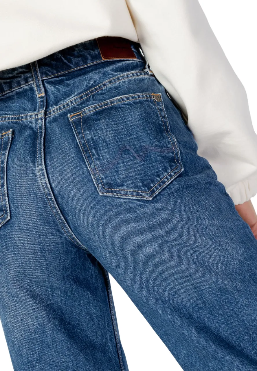 Pepe Jeans Pantalone Jeans da donna larghi a zampa e vita alta Lexa Sky High PL204162RR5 blu