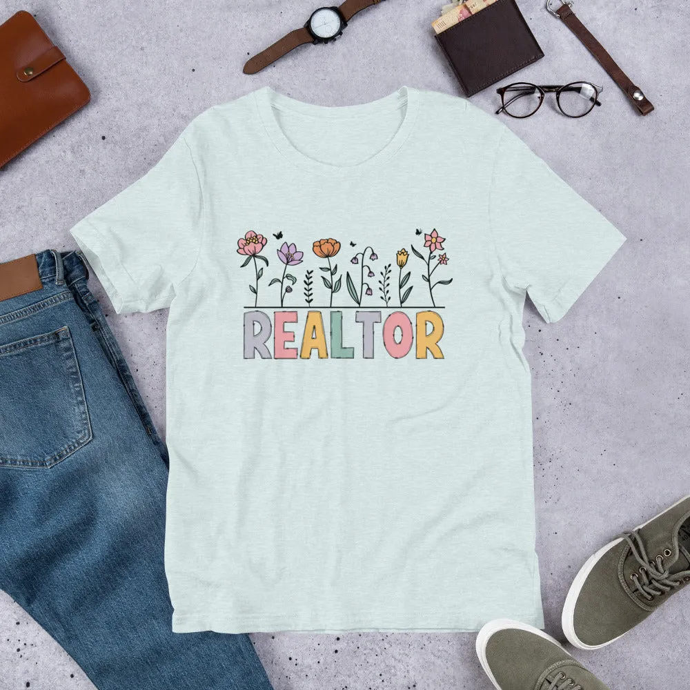 Realtor Flowers Soft Tee