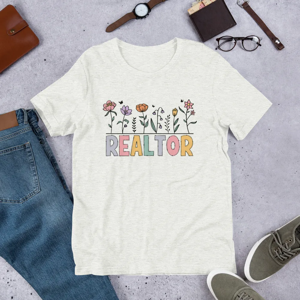 Realtor Flowers Soft Tee