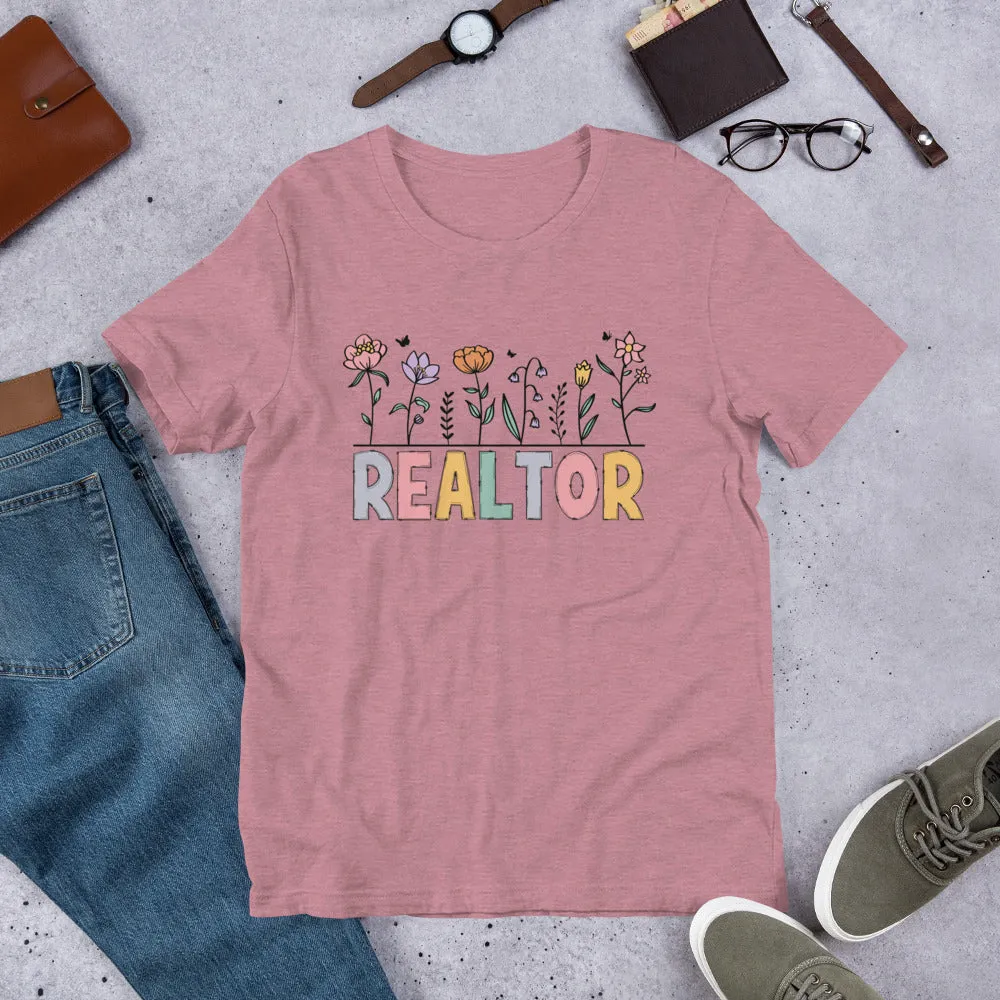 Realtor Flowers Soft Tee