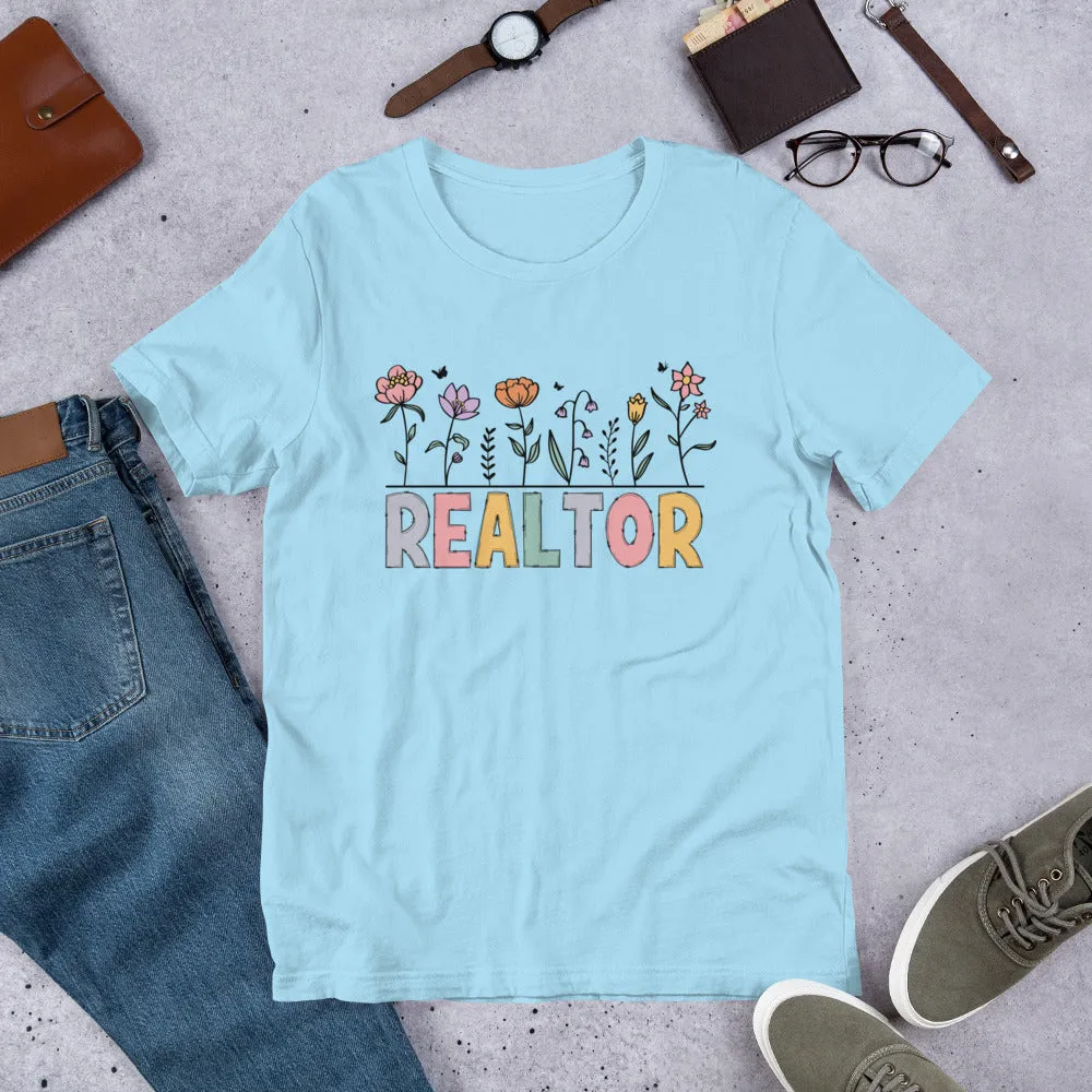 Realtor Flowers Soft Tee