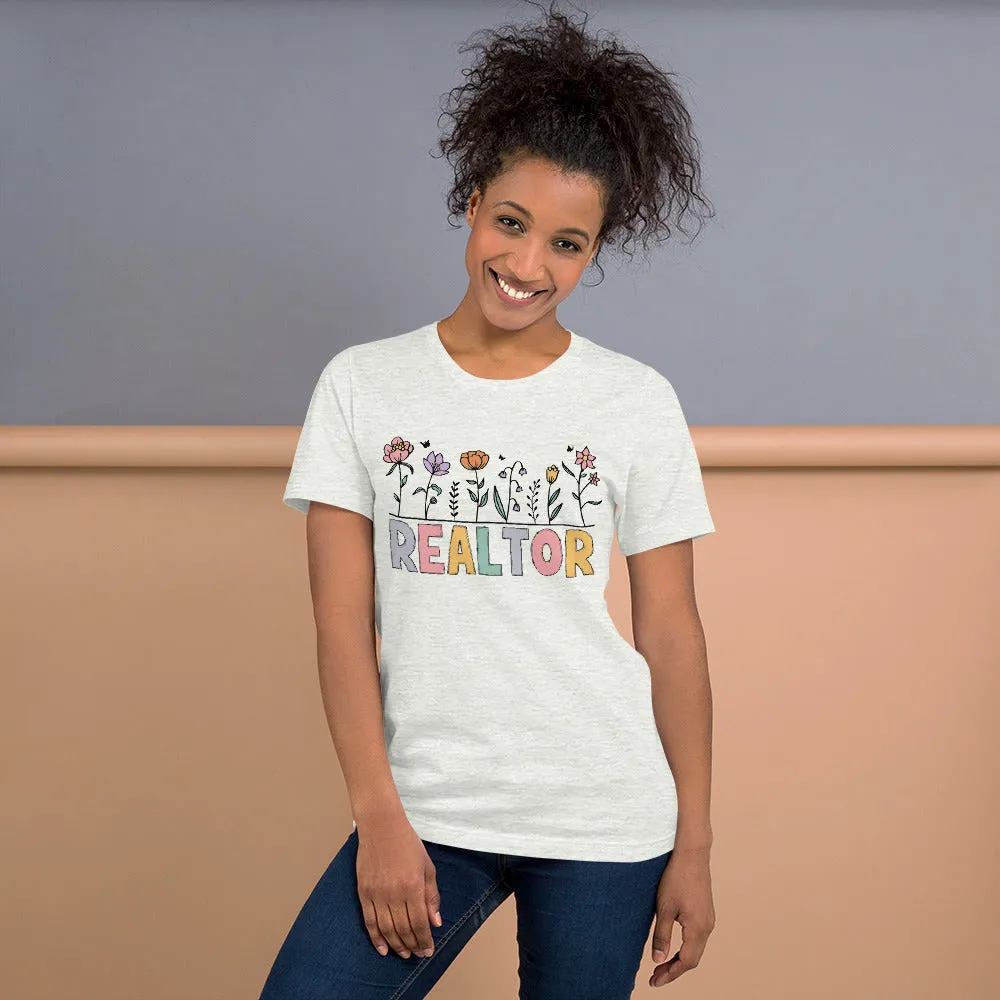 Realtor Flowers Soft Tee