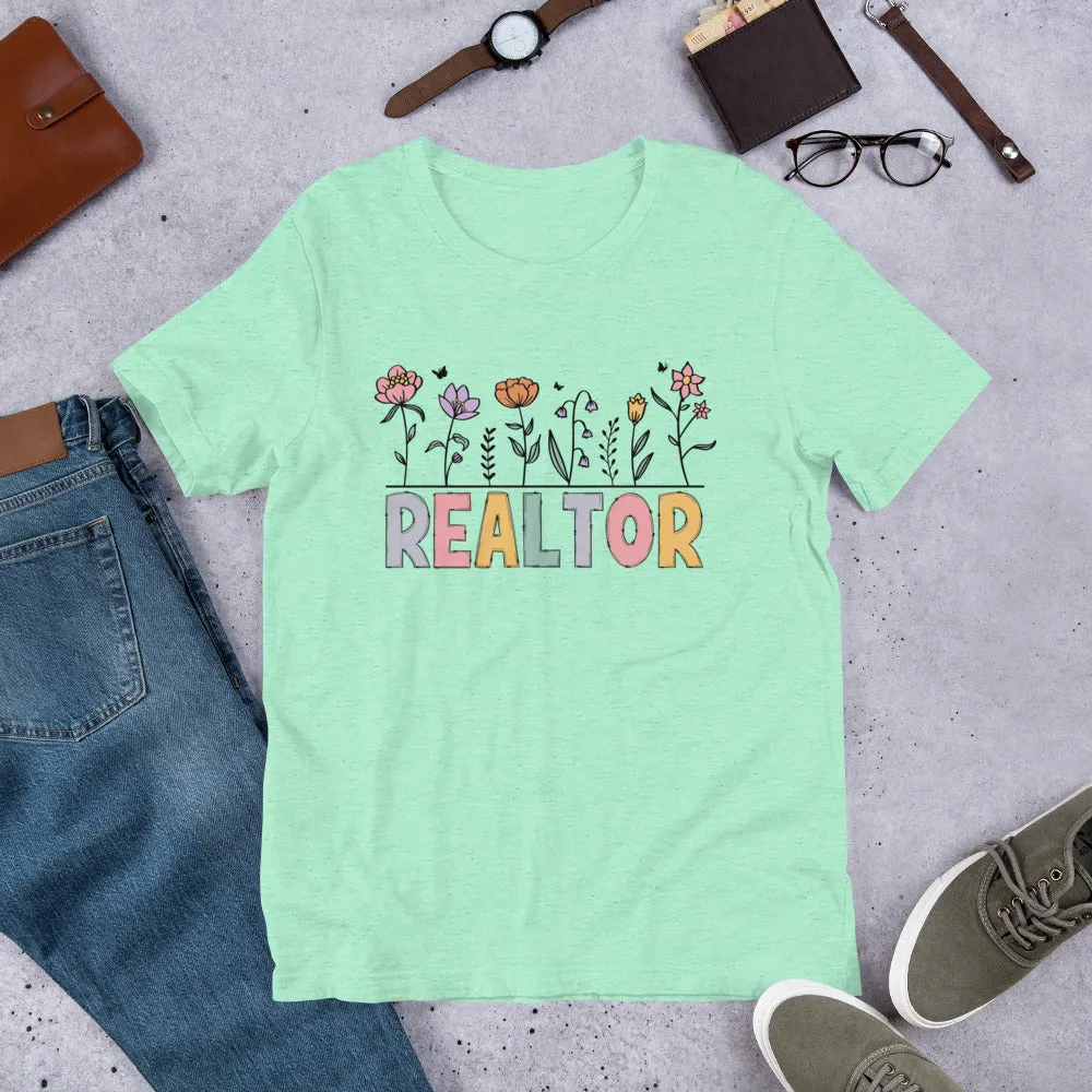 Realtor Flowers Soft Tee