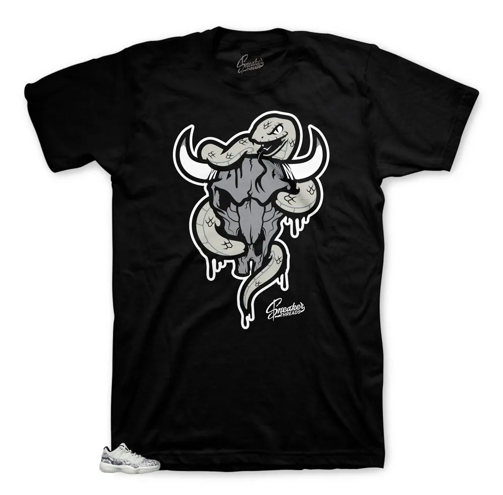 Retro 11 Snakeskin Bone Snake Bull Shirt