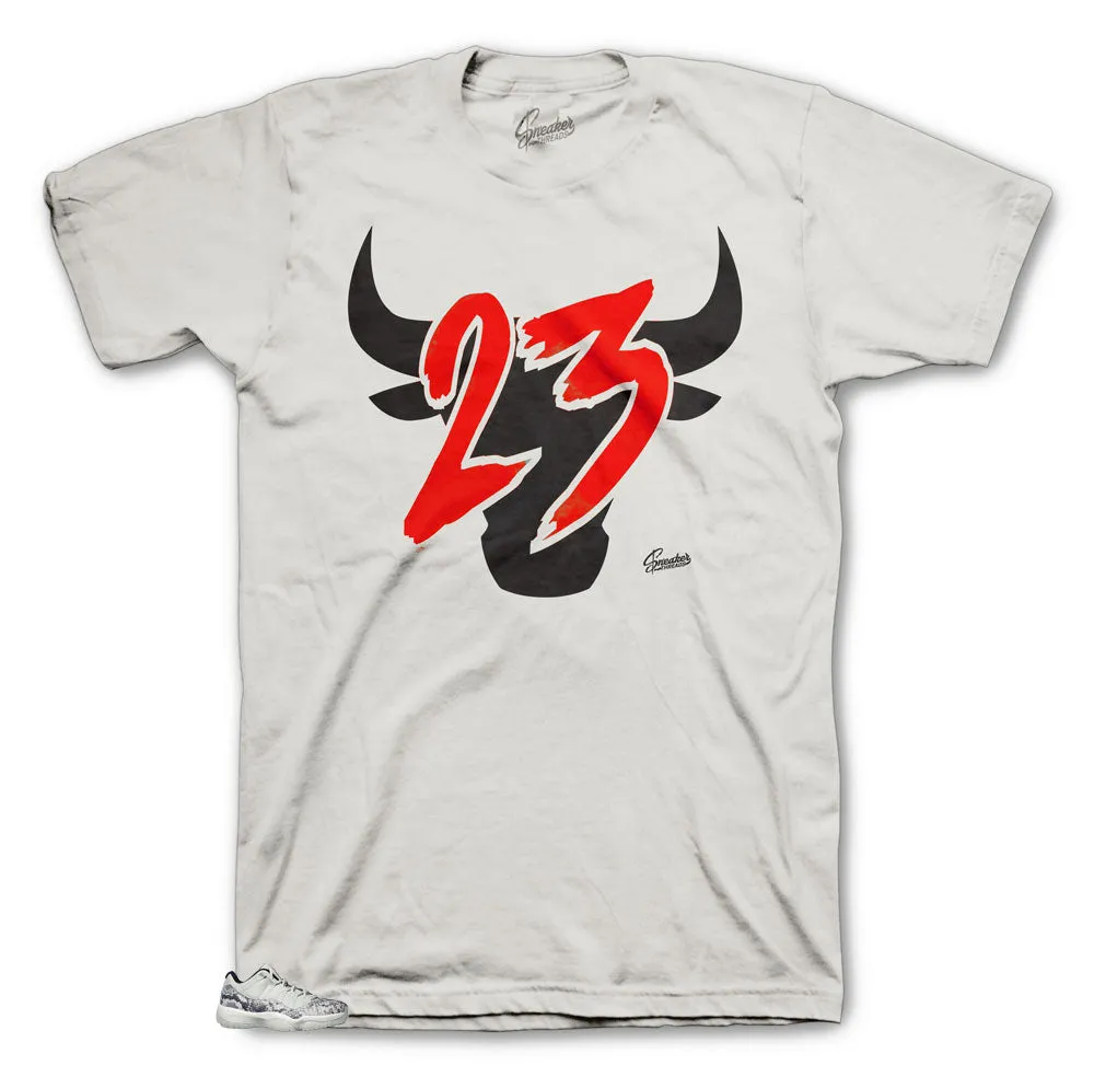 Retro 11 Snakeskin Bone Toro Shirt