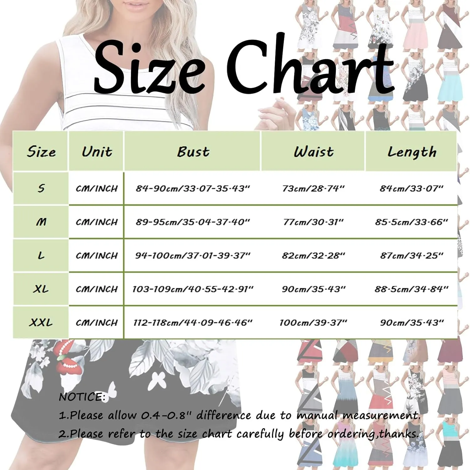 Short Summer Dresses for Women Womens with Pockets Summer Casual Tank Dress Sleeveless Midi Beach Dress Cotton