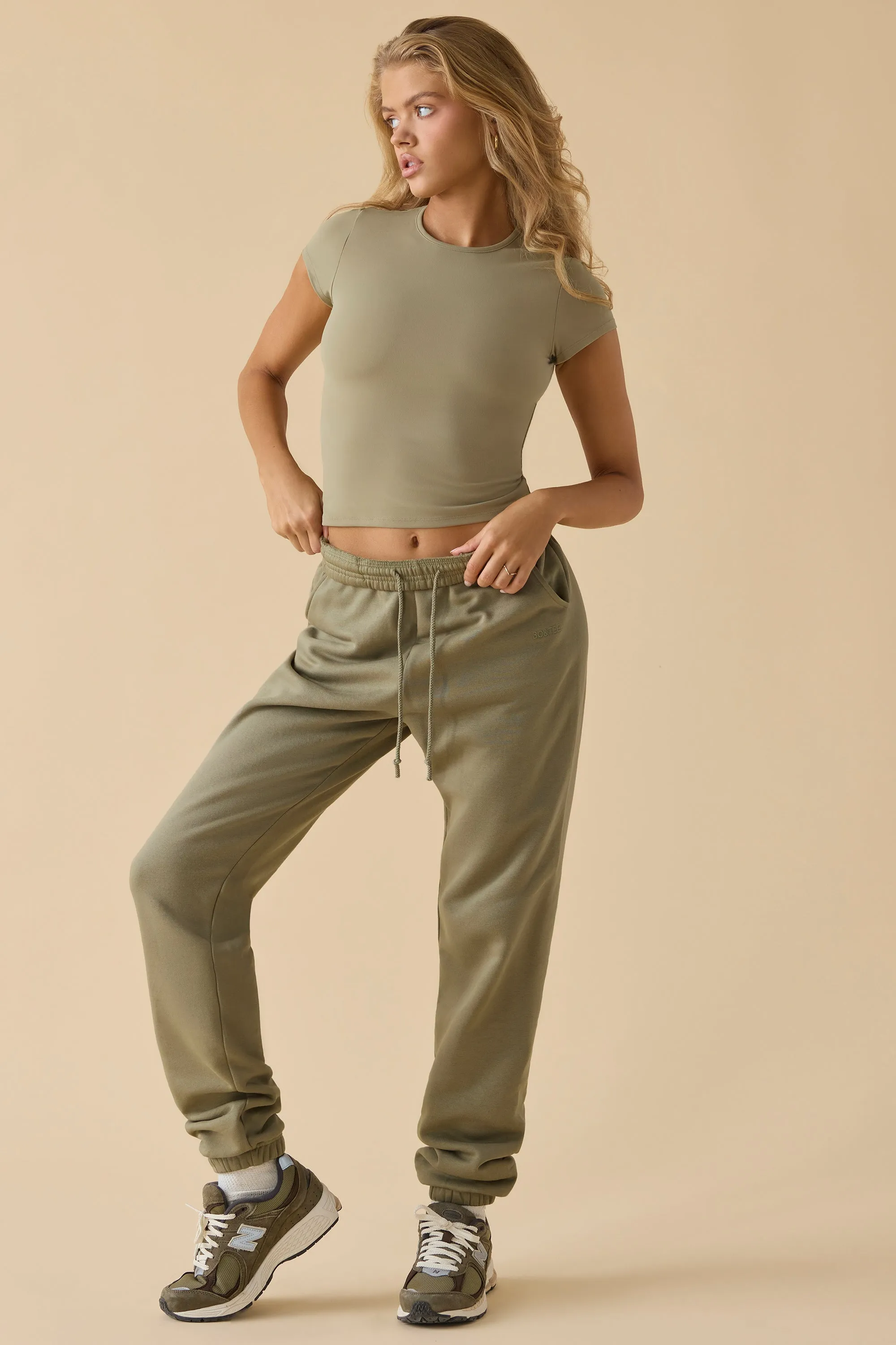 Soft Active Short Sleeve Tee in Soft Olive