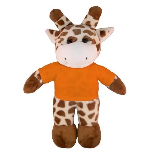 Soft Plush Giraffe with Tee 8"