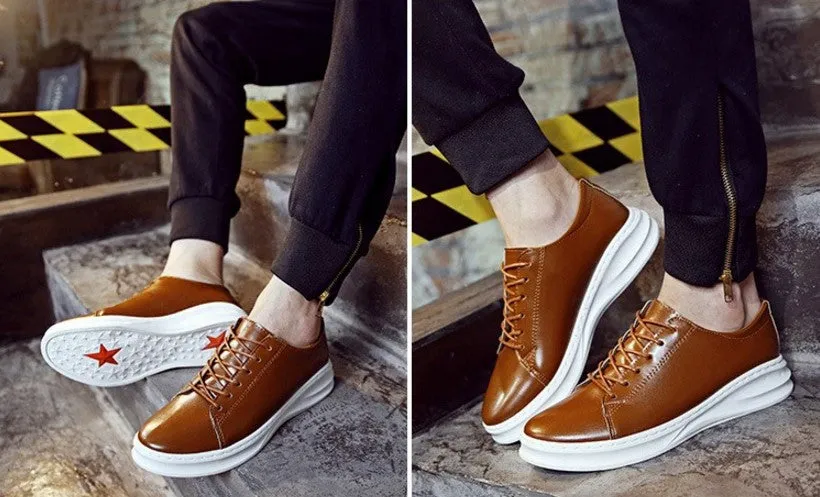 Spring / Autumn Men's PU Leather Casual Shoes