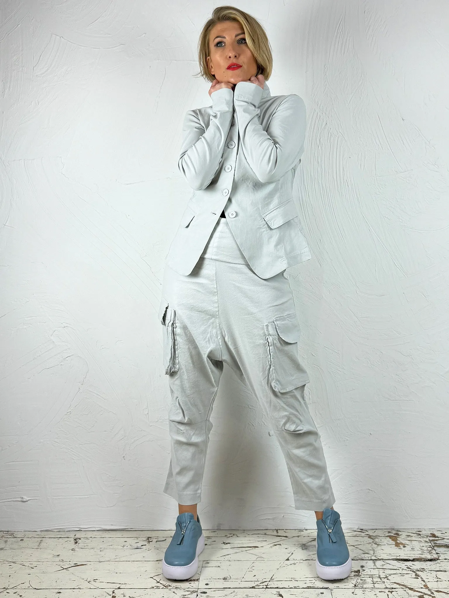 Stretchy Drop-Crotch Trousers '3830104'
