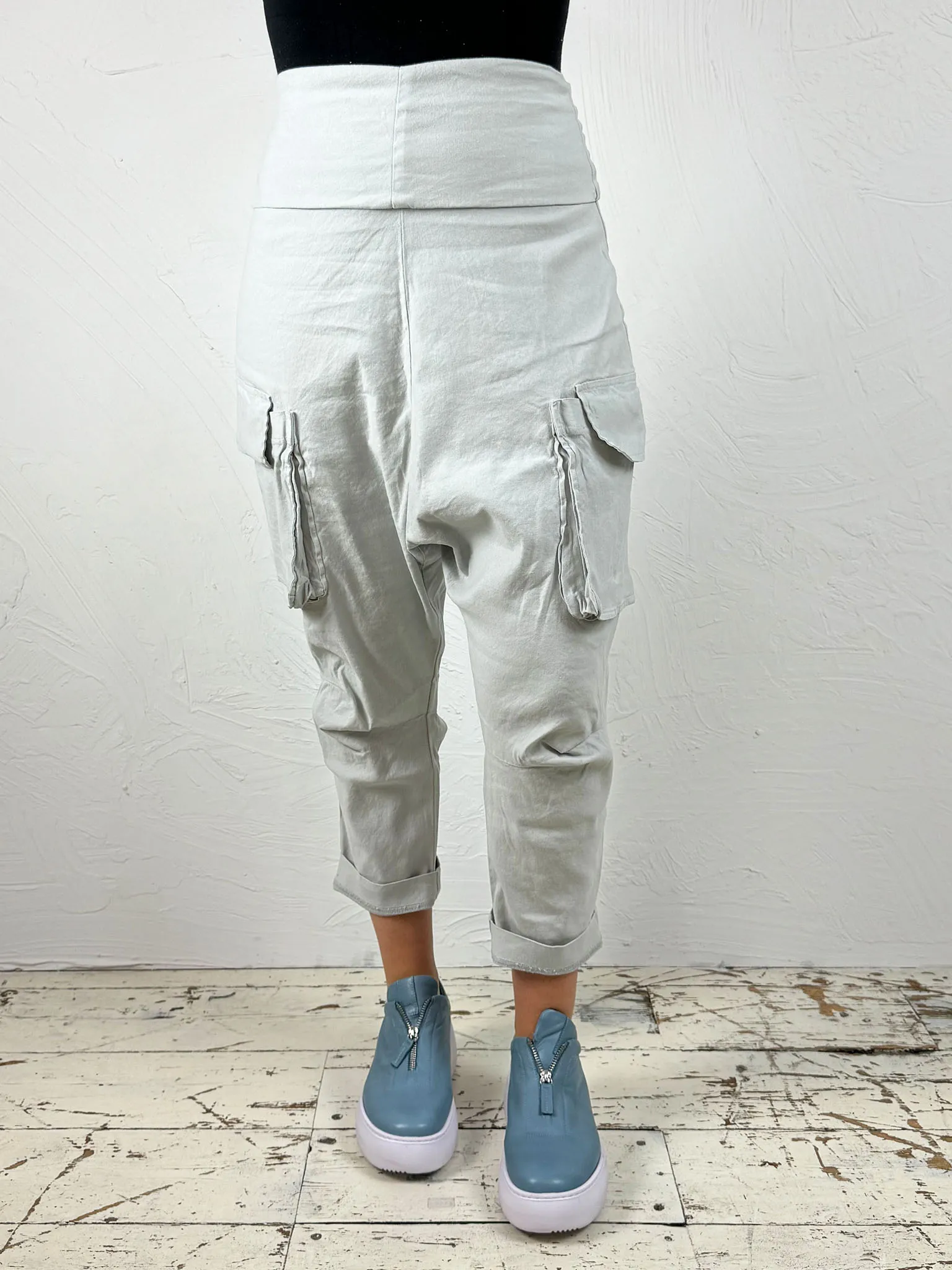 Stretchy Drop-Crotch Trousers '3830104'