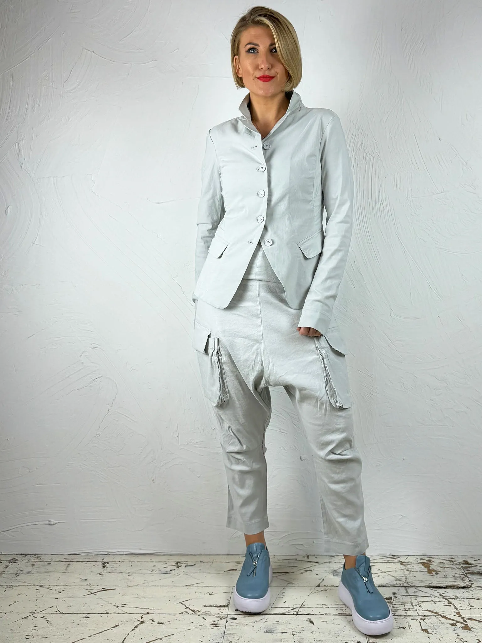 Stretchy Drop-Crotch Trousers '3830104'