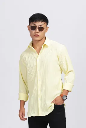 TEXTURED LIGHT YELLOW SHIRT
