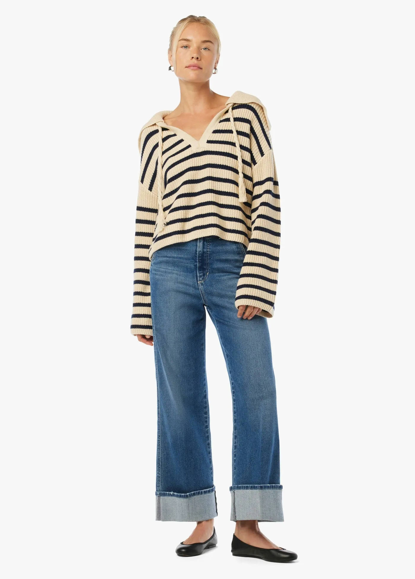Trixie First Bite Wide Leg Cuff Jeans