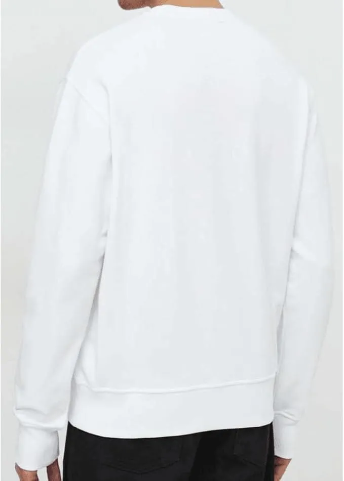 Versace Jeans Couture White Baroque Logo Sweatshirt-